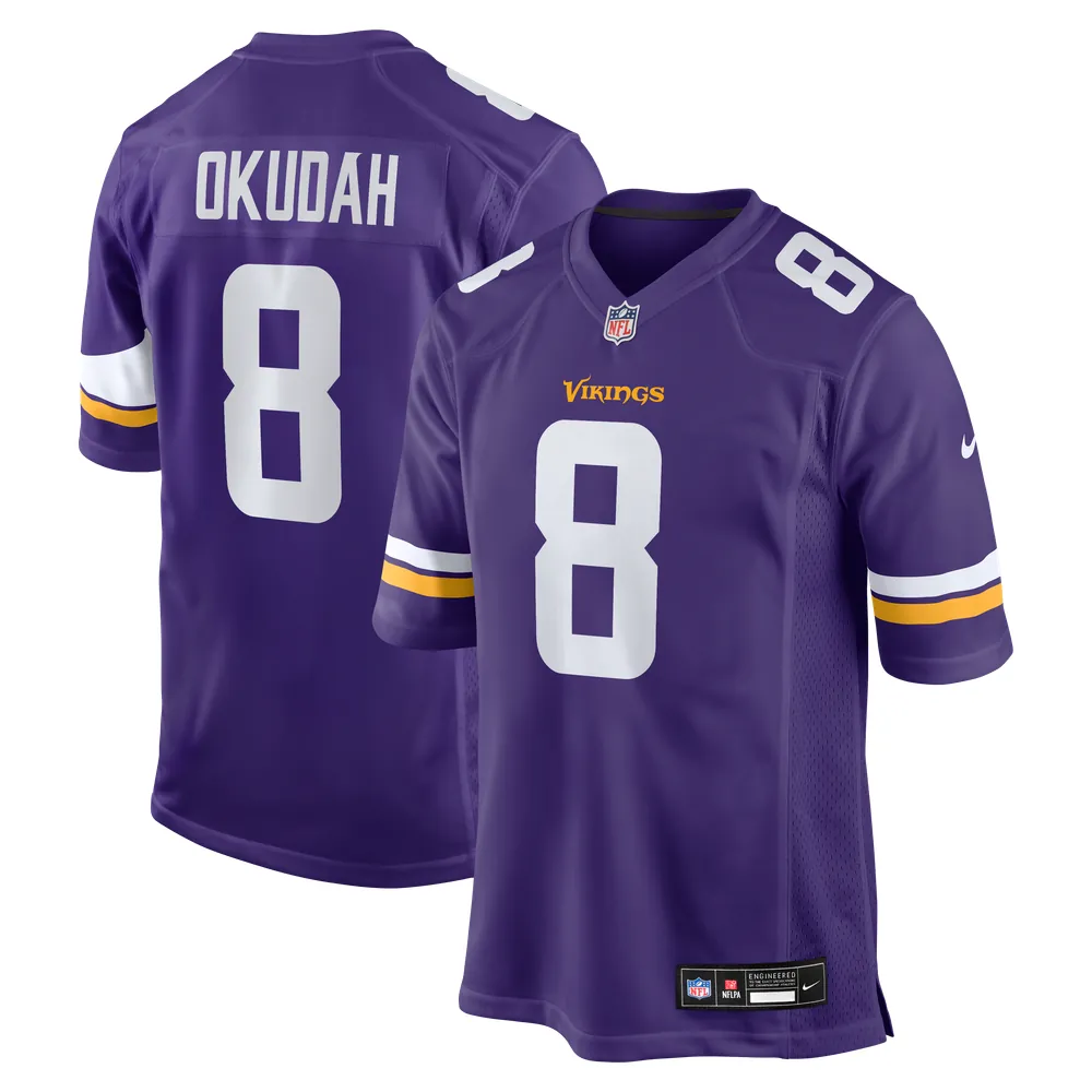 Jeff Okudah Minnesota Vikings Nike Team Game Jersey -  Purple