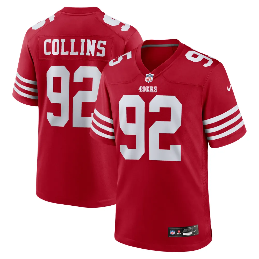 Alfred Collins San Francisco 49ers Nike Team Game Jersey -  Scarlet