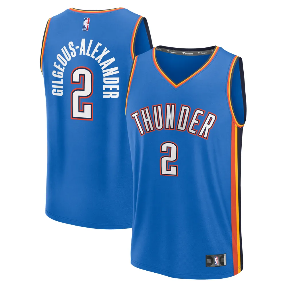 Shai Gilgeous-Alexander Oklahoma City Thunder Fanatics Fast Break Replica Player Jersey - Icon Edition - Blue