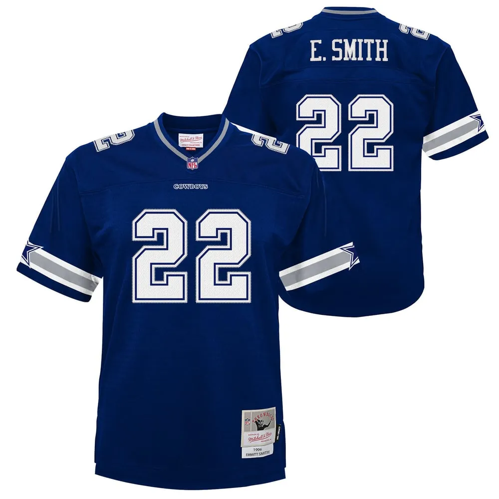 Emmitt Smith Dallas Cowboys Mitchell & Ness Youth 1996 Legacy Jersey - Navy