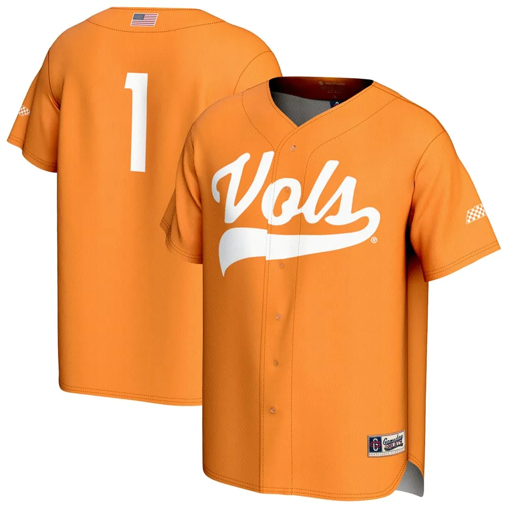#1  Tennessee Volunteers GameDay Greats Youth Lightweight Baseball Fashion Jersey - Tennessee Orange
