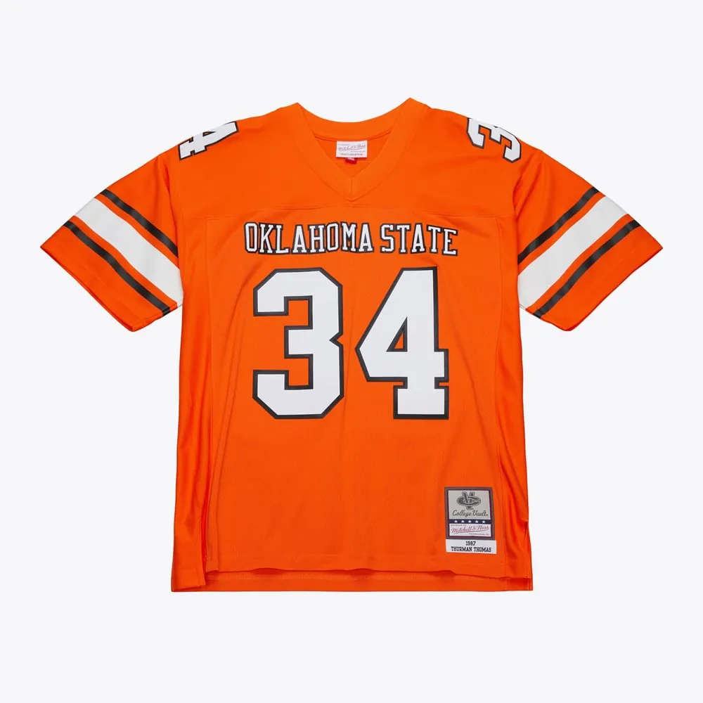 Thurman Thomas Oklahoma State Cowboys Mitchell & Ness 1987 Replica Jersey - Orange