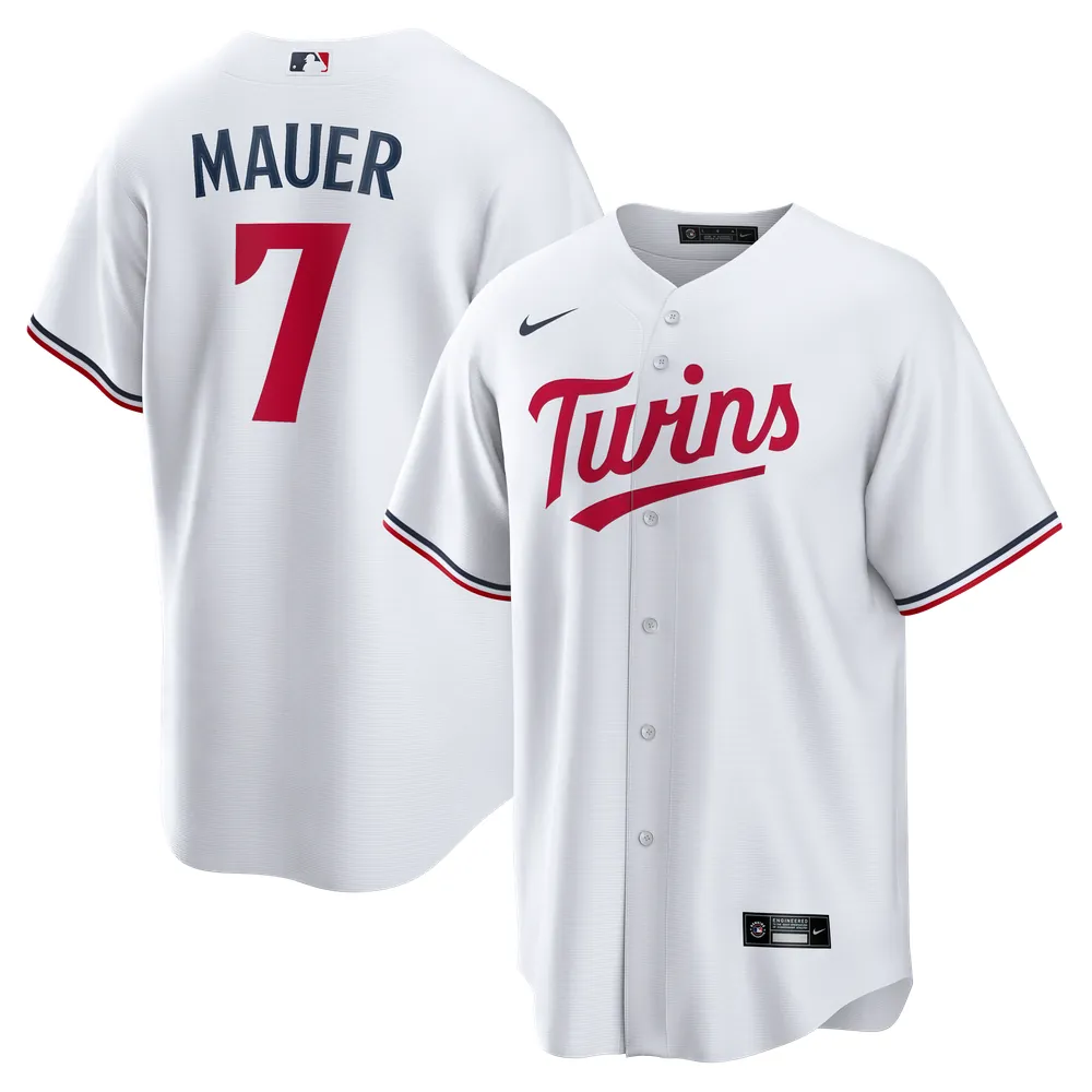 Joe Mauer Minnesota Twins Nike Home Retired Player Replica Jersey - White