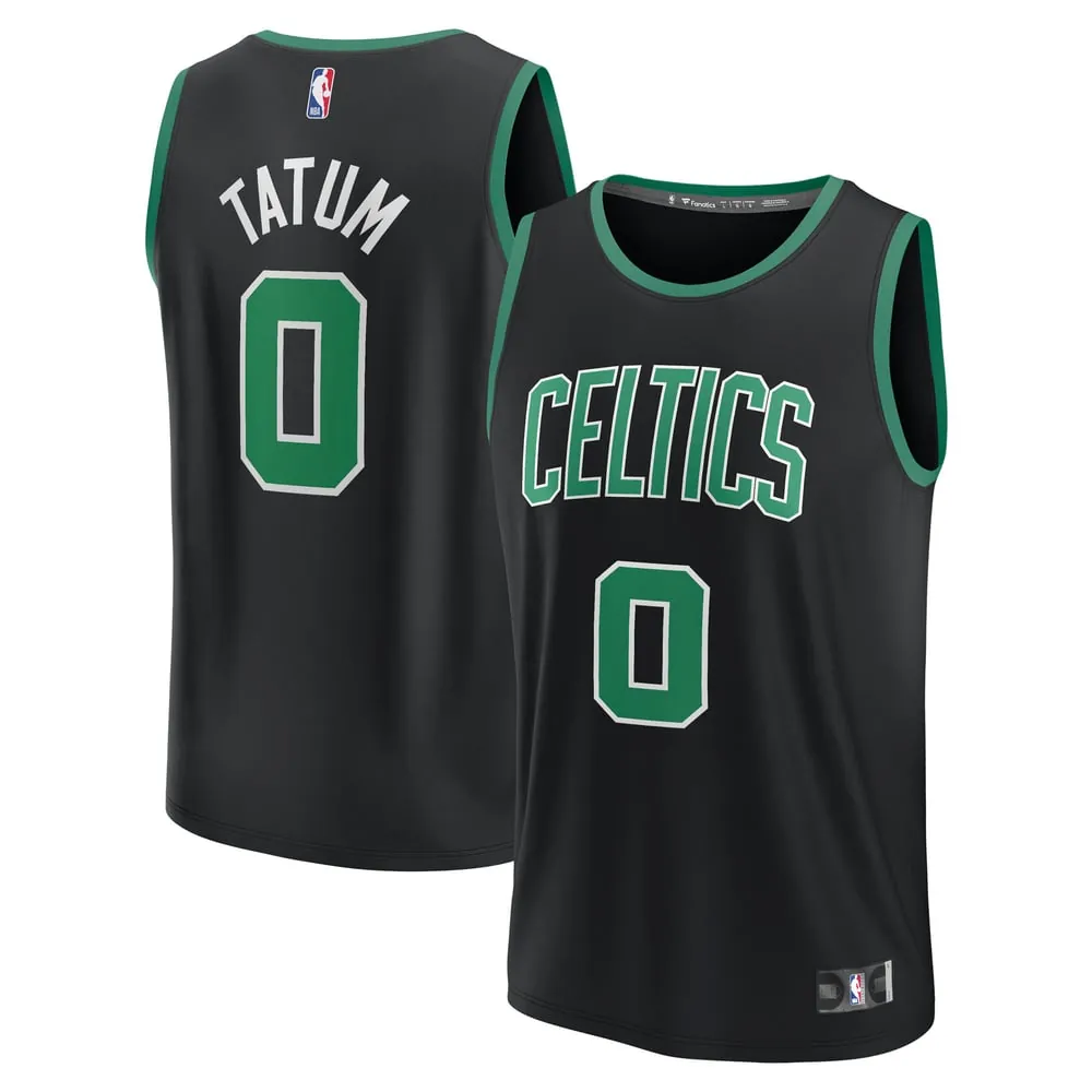 Jayson Tatum Boston Celtics Fanatics Fast Break Replica Player Jersey - Statement Edition - Black