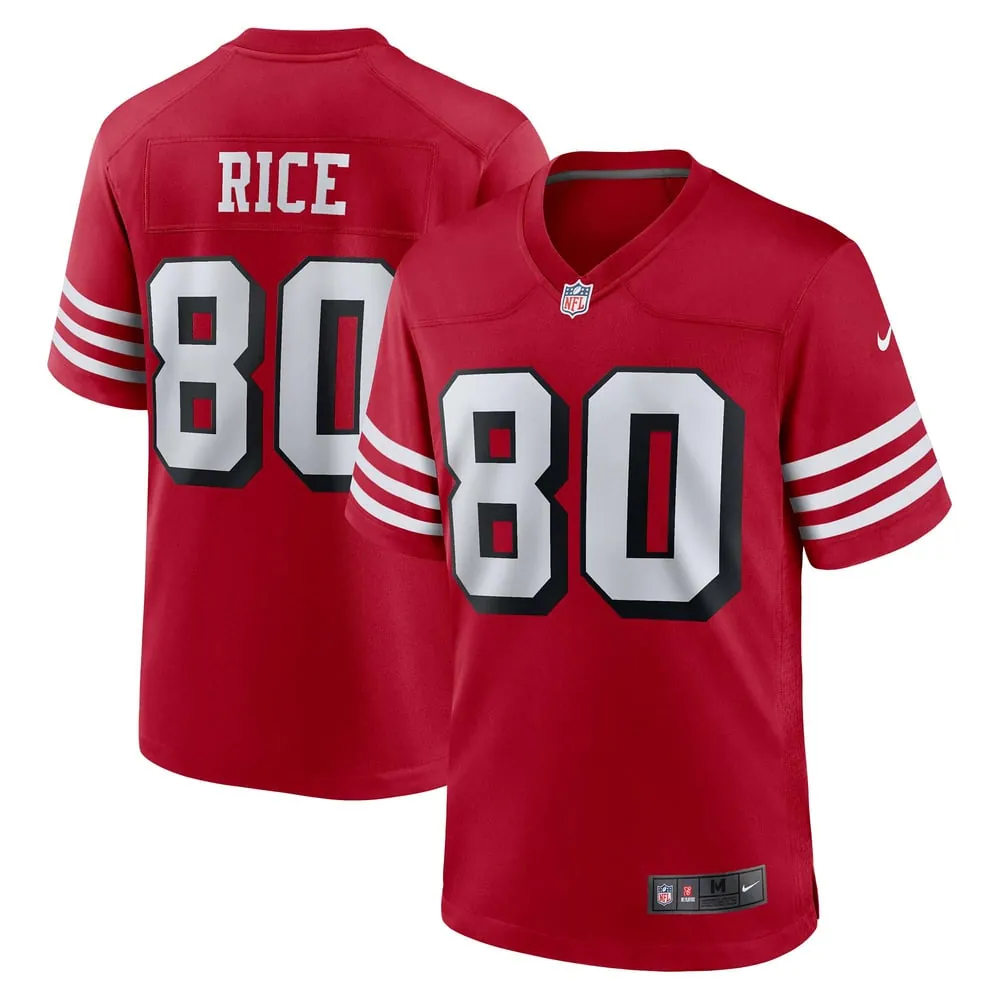 Jerry Rice San Francisco 49ers Nike Retired Player Alternate Game Jersey - Scarlet