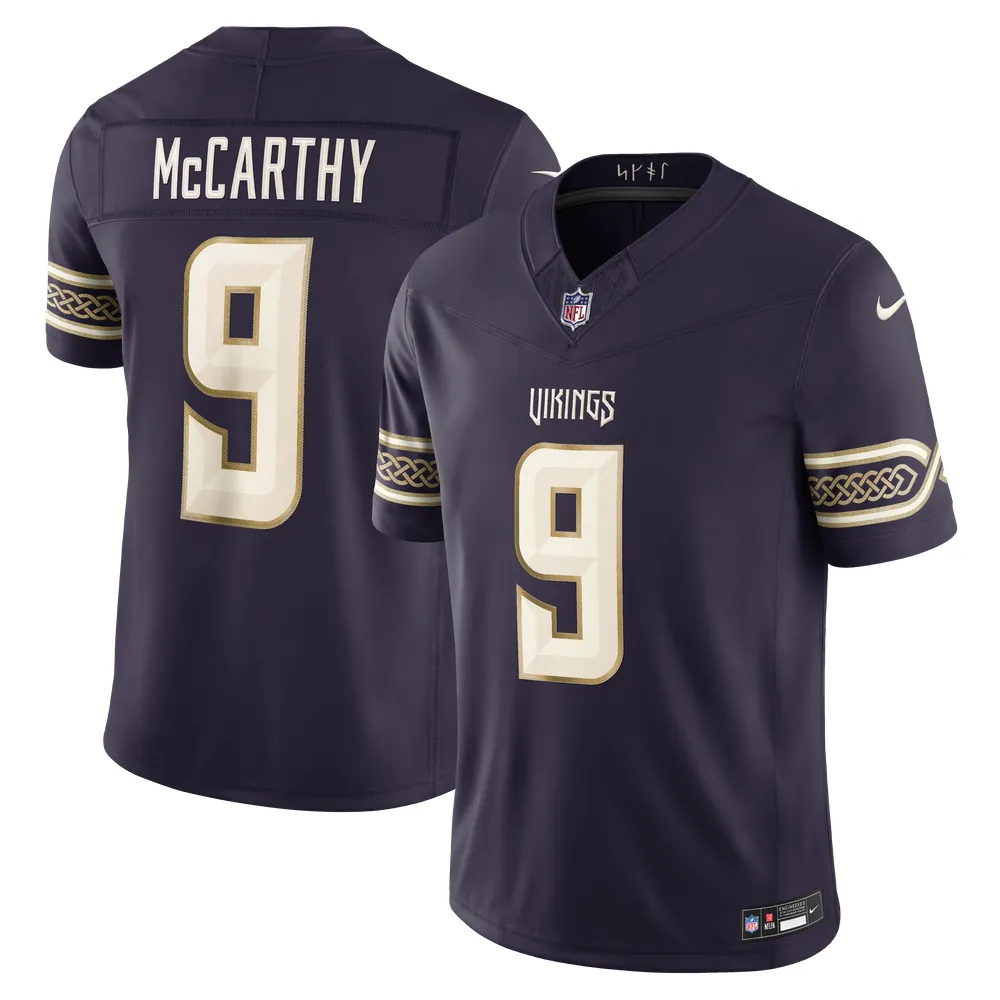 J.J. McCarthy Minnesota Vikings Nike 2026 Rivalries Collection Stitched Limited Jersey - Purple