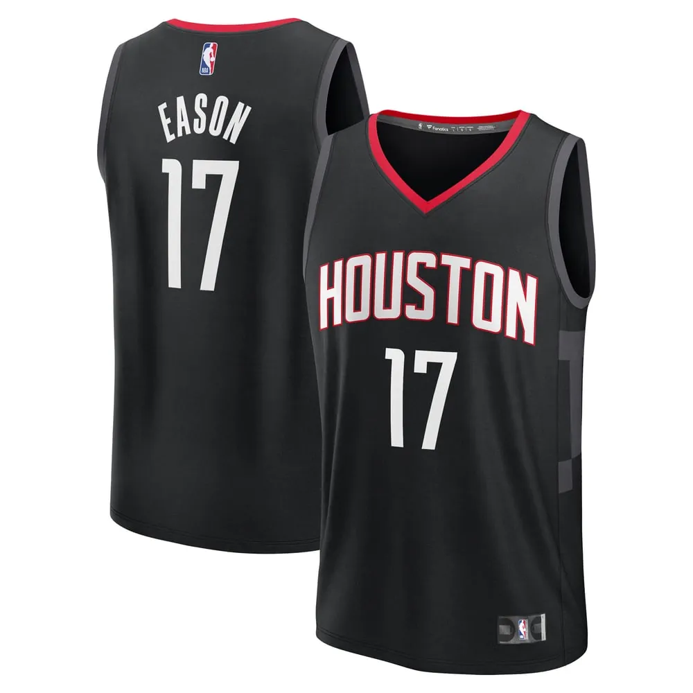 Tari Eason Houston Rockets Fanatics Fast Break Replica Player Jersey - Statement Edition - Black