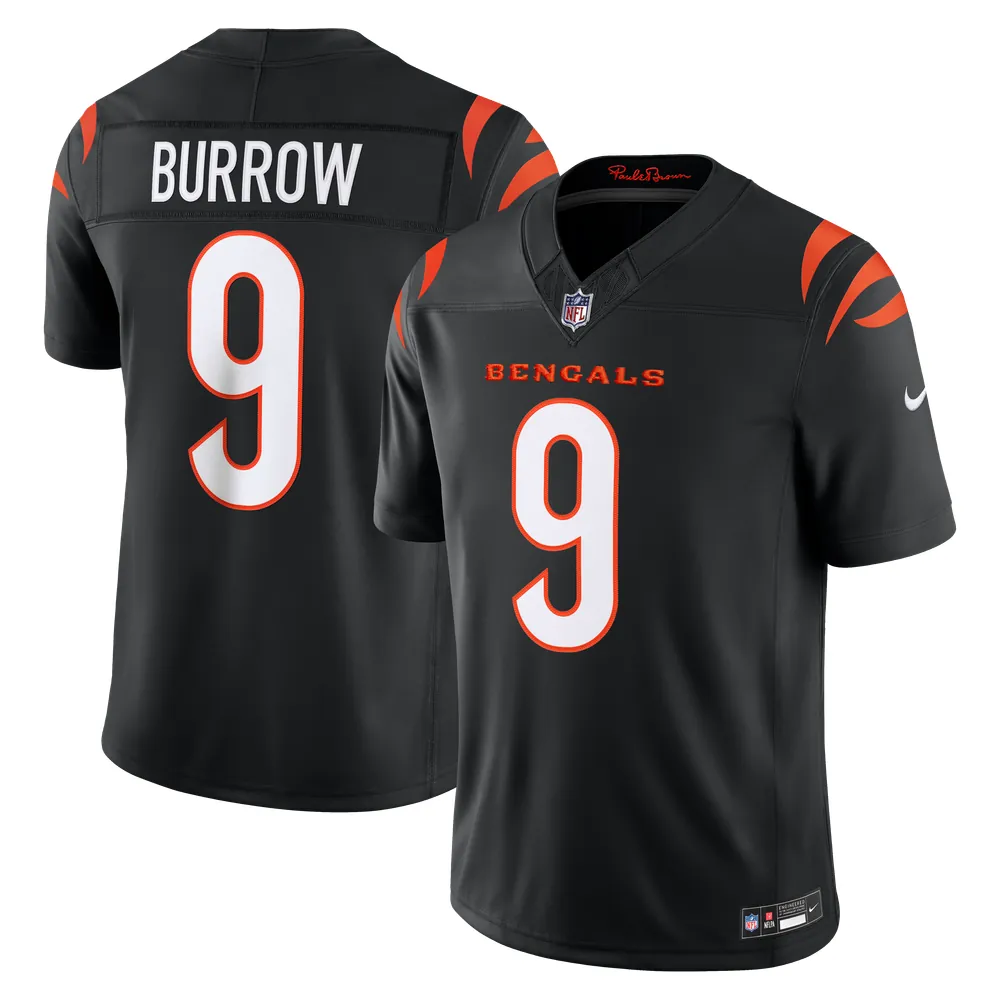 Joe Burrow Cincinnati Bengals Nike Team Vapor F.U.S.E. Stitched Limited Jersey - Black