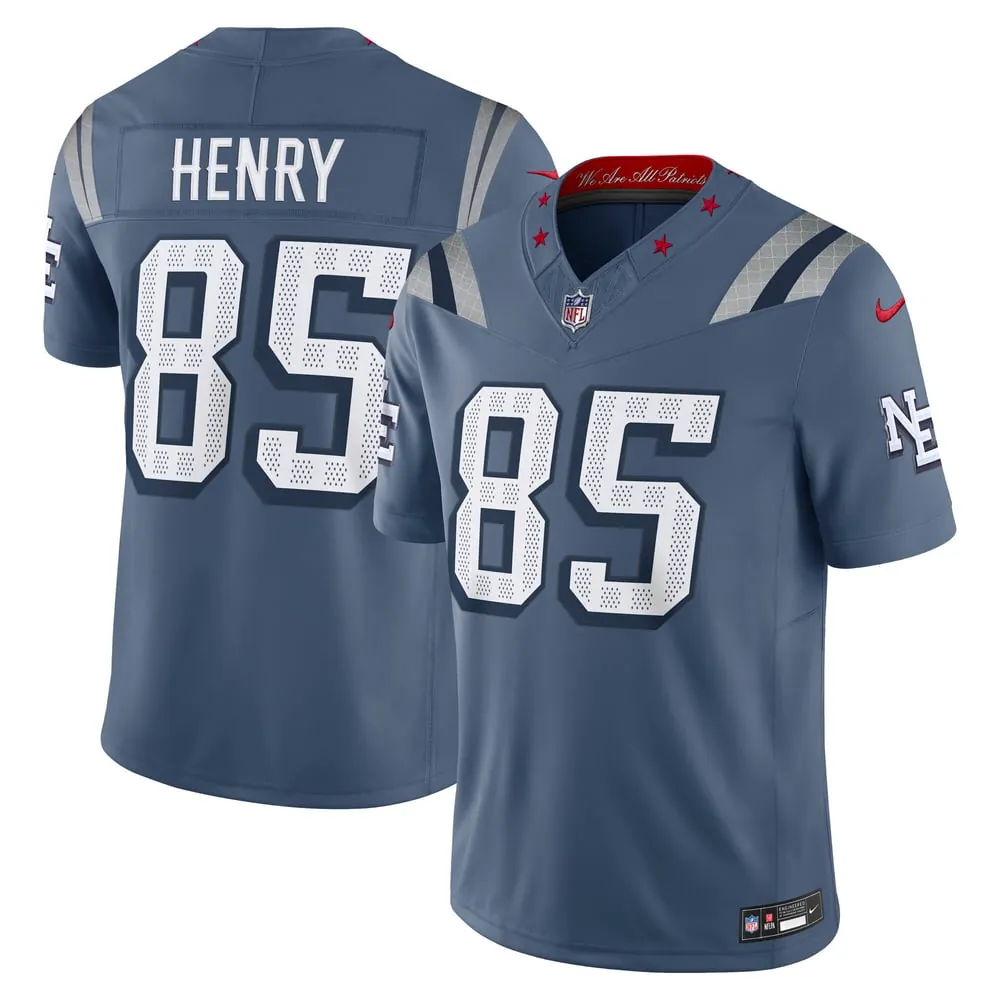 Hunter Henry New England Patriots Nike Rivalries Collection Stitched Limited Jersey - Blue