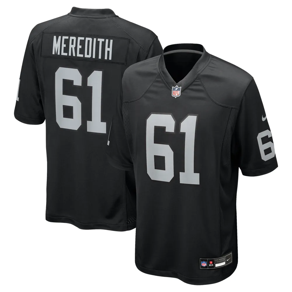 Jordan Meredith Las Vegas Raiders Nike Game Player Jersey - Black