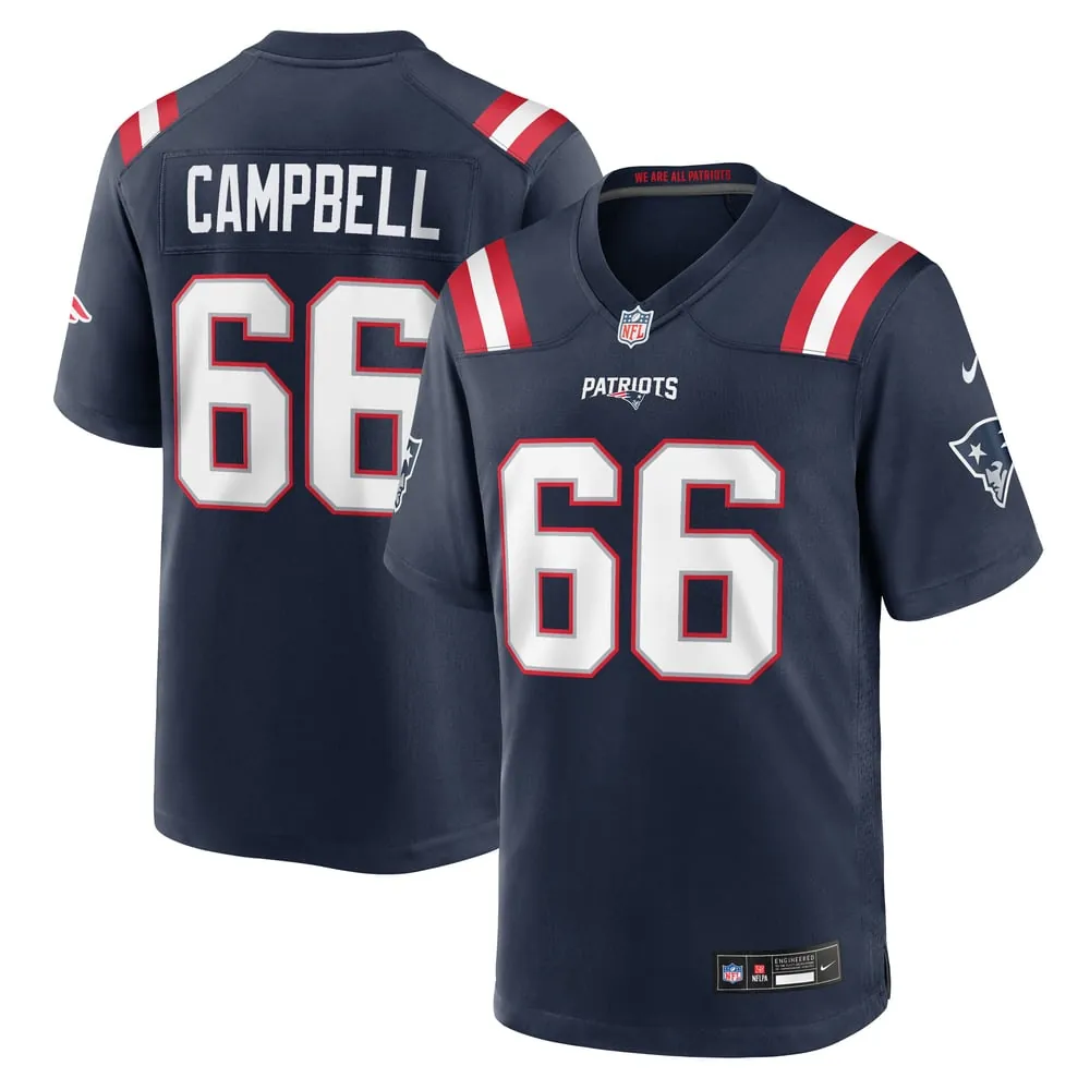 Will Campbell New England Patriots Nike Team Game Jersey - Navy