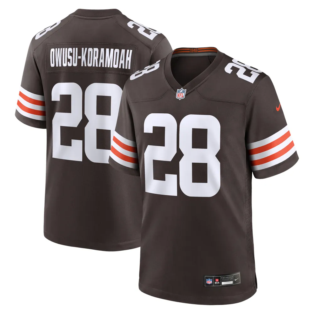 Jeremiah Owusu-Koramoah Cleveland Browns Nike Game Player Jersey - Brown