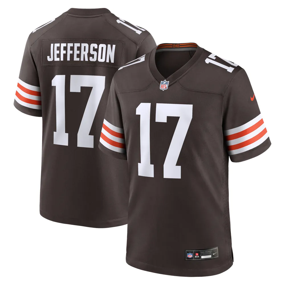 Justin Jefferson Cleveland Browns Nike Game Jersey - Brown