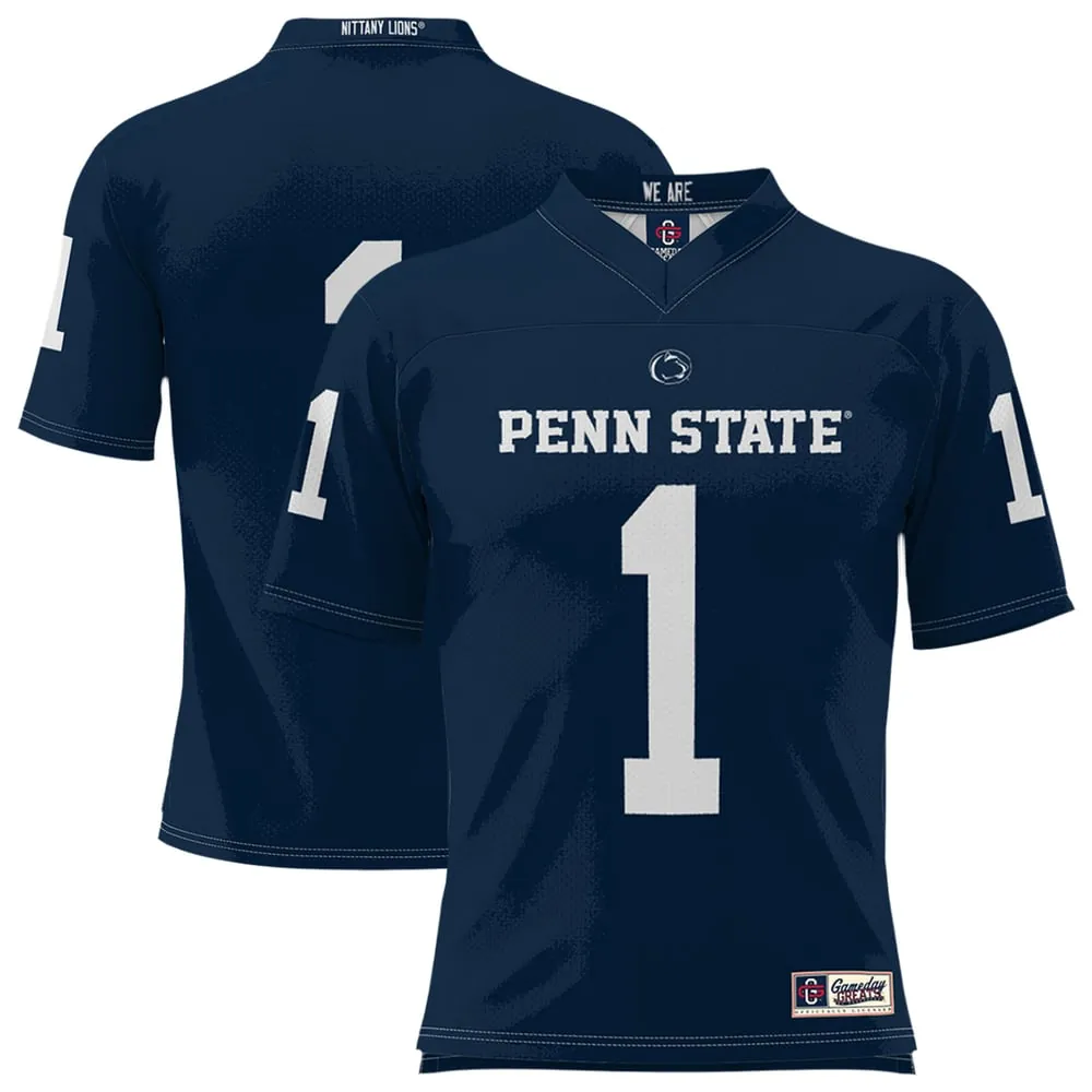 #1 Penn State Nittany Lions GameDay Greats Unisex Lightweight Football Fashion Jersey - Navy