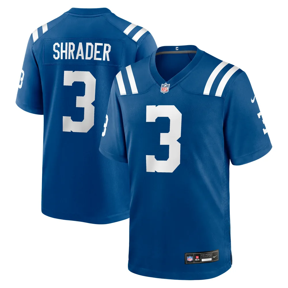 Spencer Shrader Indianapolis Colts Nike Team Game Jersey -  Royal