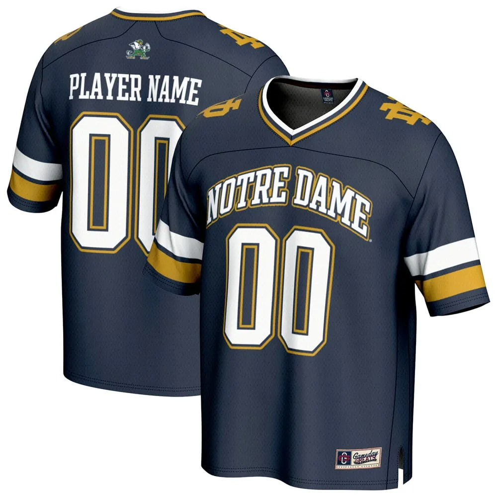Notre Dame Fighting Irish GameDay Greats Youth NIL Pick-A-Player Football Fashion Jersey - Navy