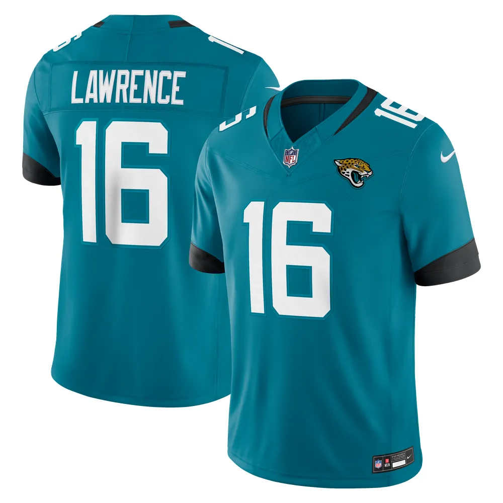 Trevor Lawrence Jacksonville Jaguars Nike Team Vapor F.U.S.E. Stitched Limited Jersey - Teal