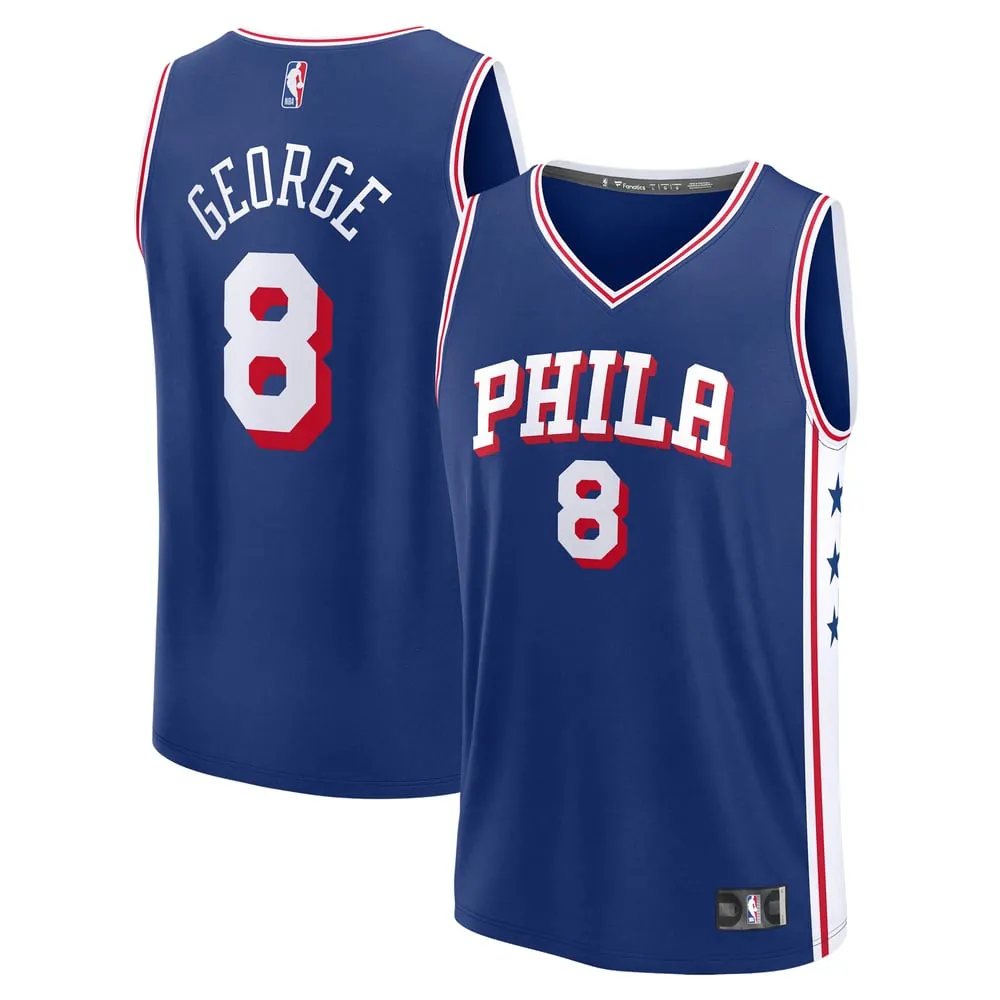 Paul George Philadelphia 76ers Fanatics Fast Break Replica Player Jersey - Icon Edition - Royal
