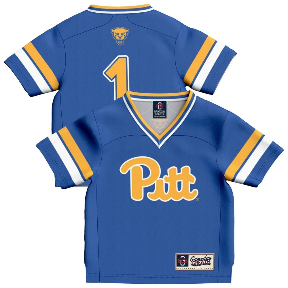 #1 Pitt Panthers GameDay Greats Infant Collegiate Football Fashion Jersey - Royal