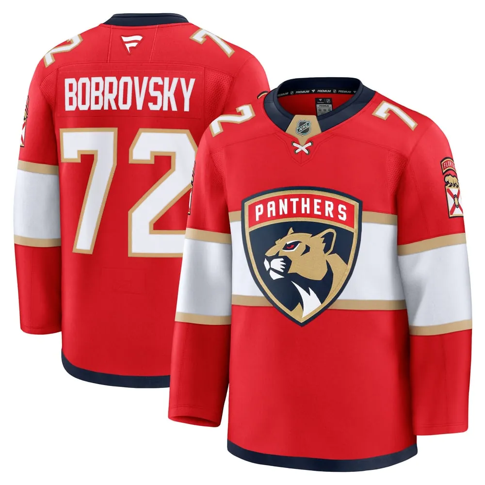 Sergei Bobrovsky Florida Panthers Fanatics  Premium Jersey - Red