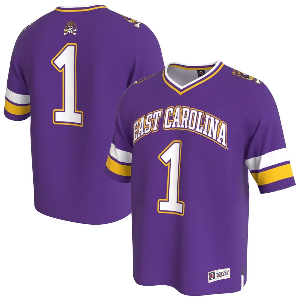ECU Pirates GameDay Greats Unisex Lightweight Collegiate Football Fashion Jersey - Purple