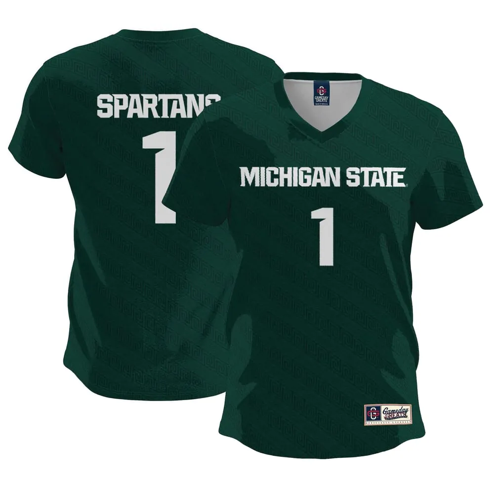 #1  Michigan State Spartans GameDay Greats Women's  Lightweight Soccer Team Jersey - Green