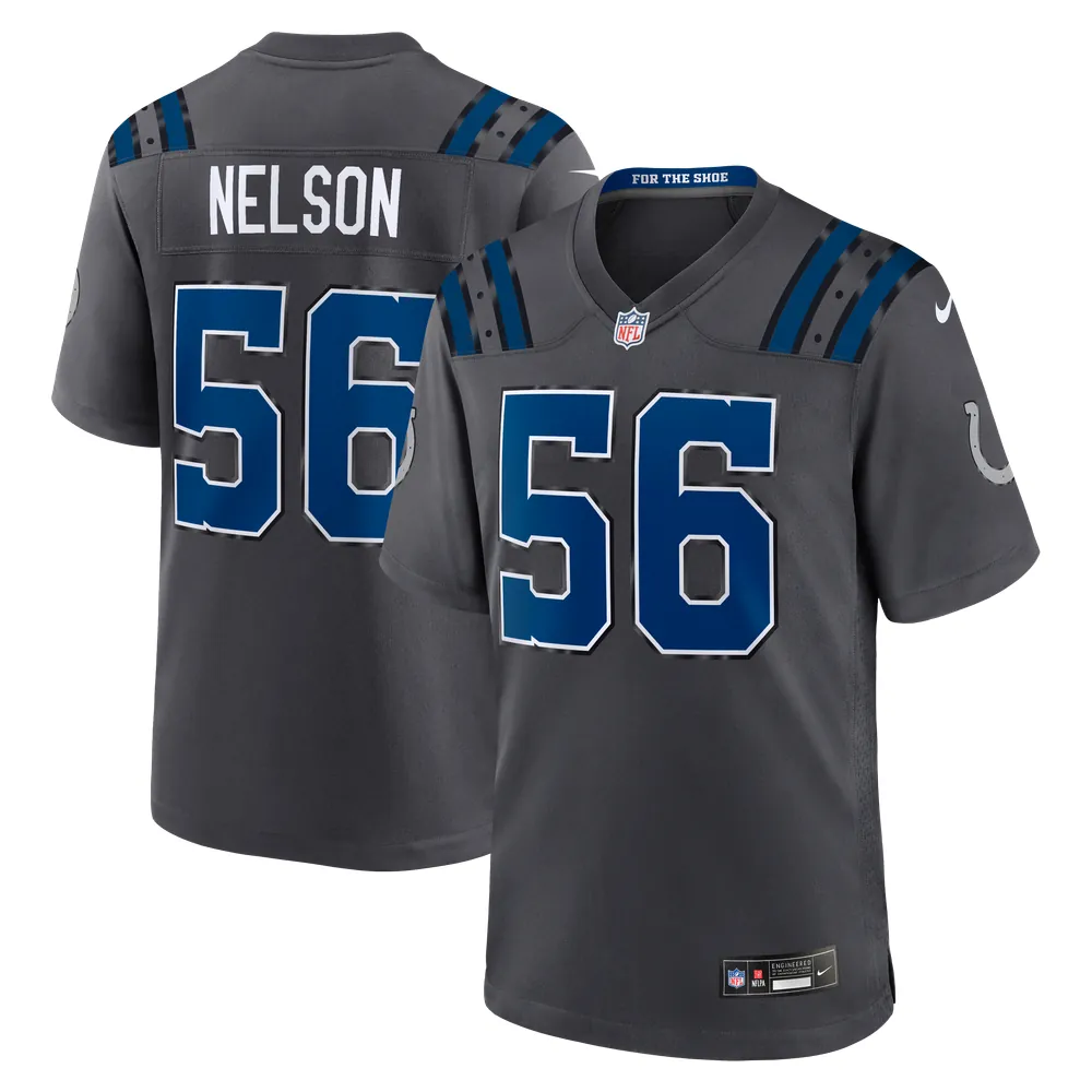 Quenton Nelson Indianapolis Colts Nike 2026 Rivalries Collection Game Jersey - Anthracite