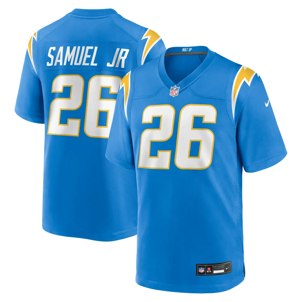 Asante Samuel Jr. Los Angeles Chargers Nike Game Player Jersey - Powder Blue