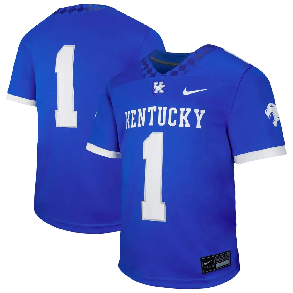 #1 Kentucky Wildcats Nike Youth  Untouchable Replica Game Jersey - Royal