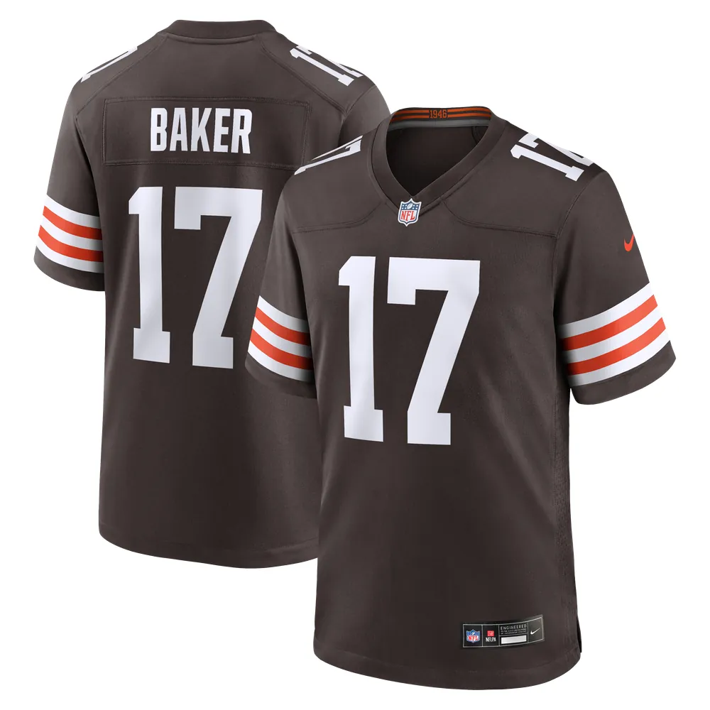 Jerome Baker Cleveland Browns Nike Team Game Jersey -  Brown
