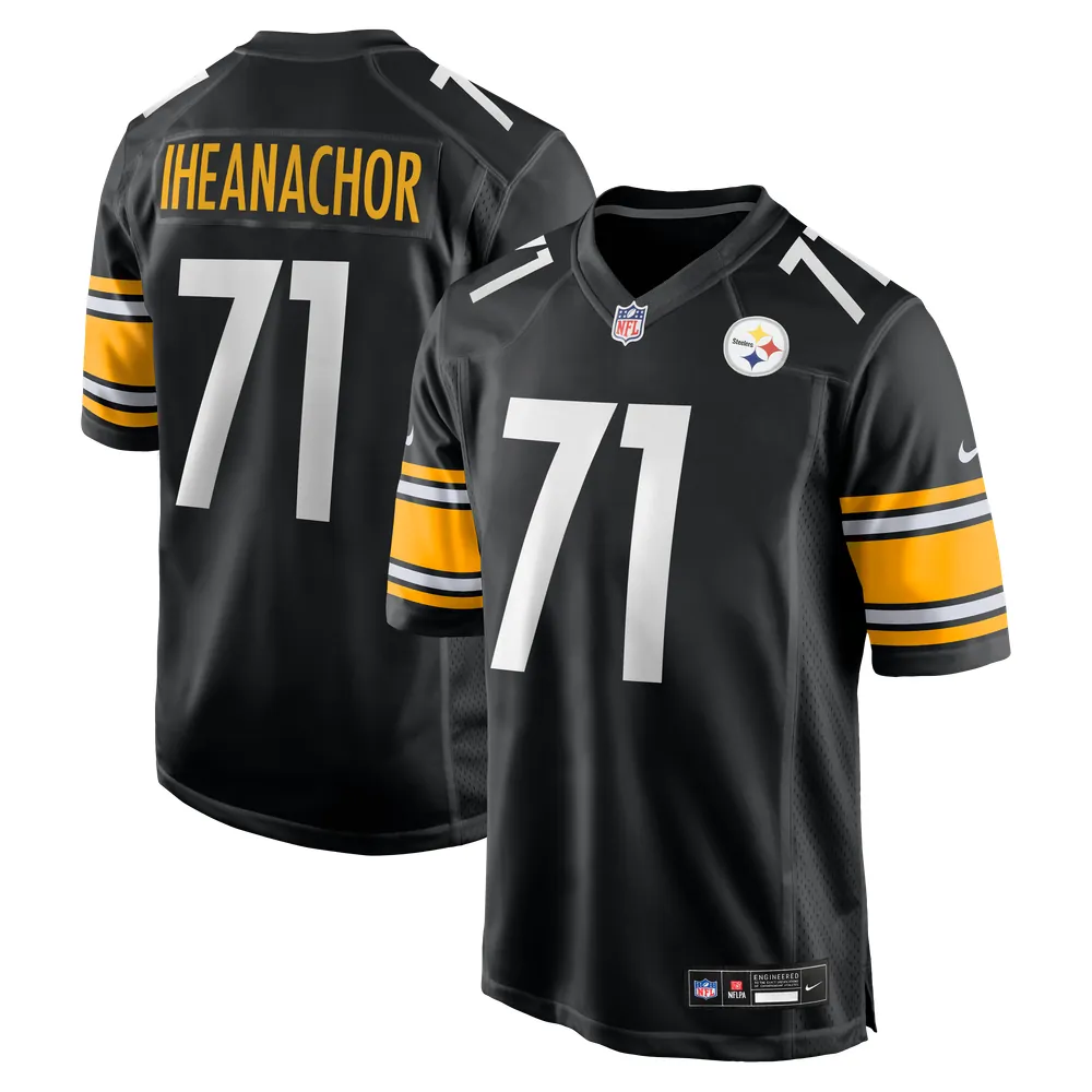 Max Iheanachor Pittsburgh Steelers Nike Team Game Jersey - Black