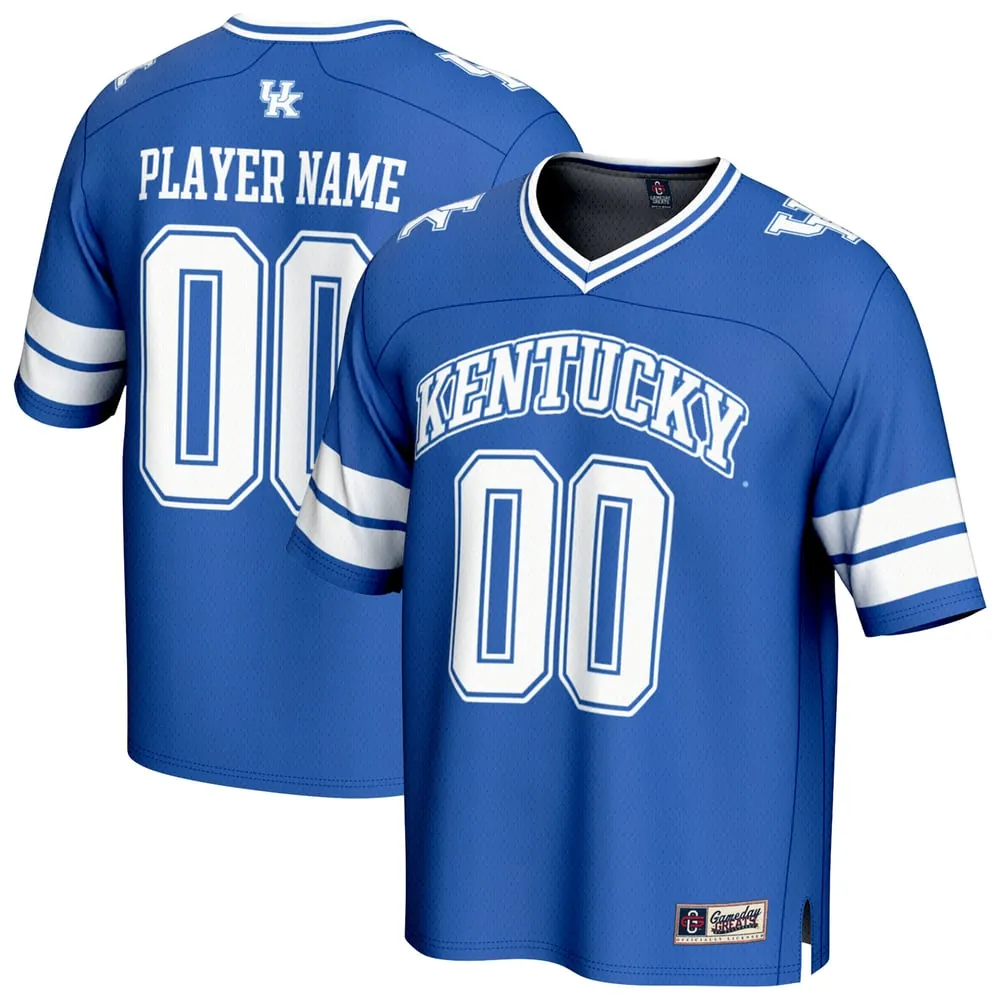 Kentucky Wildcats GameDay Greats Unisex NIL Pick-A-Player Football Fashion Jersey - Royal