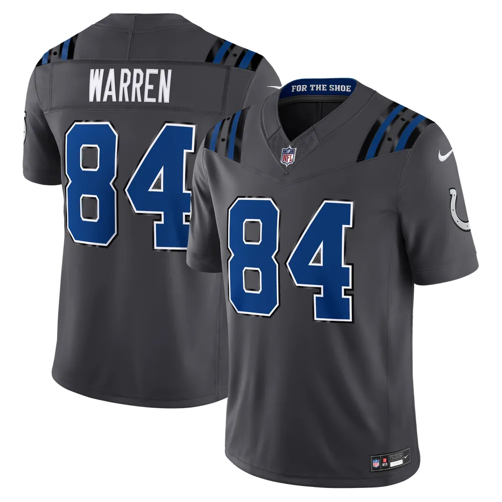 Tyler Warren Indianapolis Colts Nike 2026 Rivalries Collection Stitched Limited Jersey - Anthracite