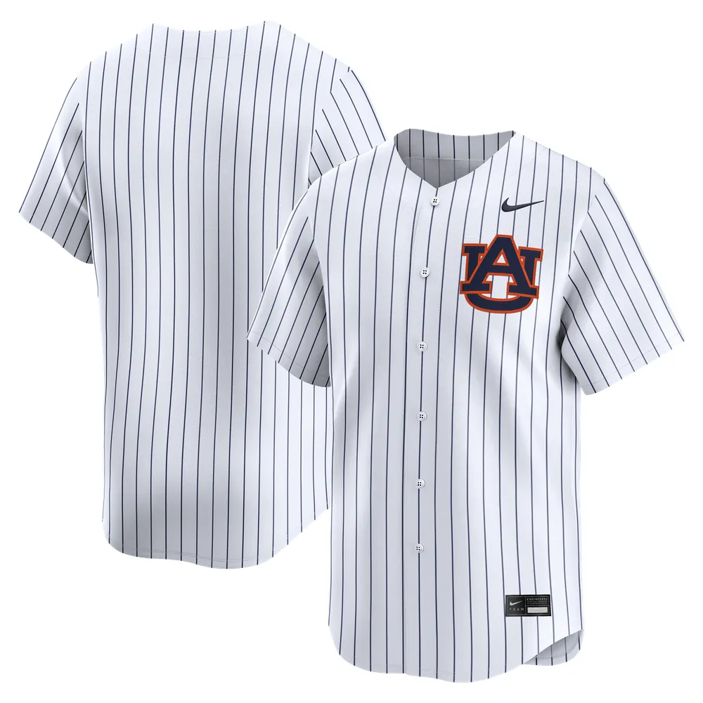Auburn Tigers Nike Alternate Limited Baseball Jersey - White