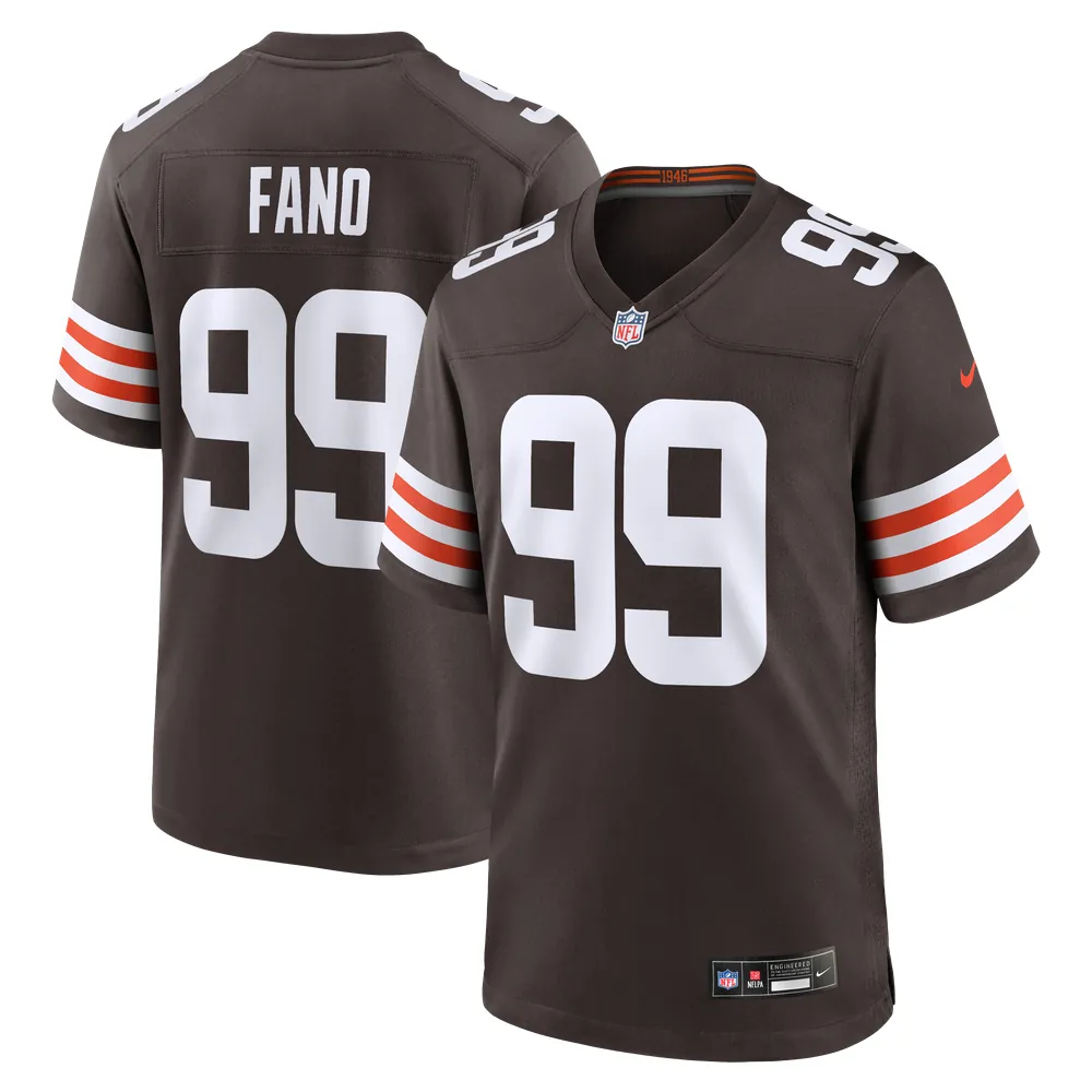Logan Fano Cleveland Browns Nike Team Game Jersey - Brown