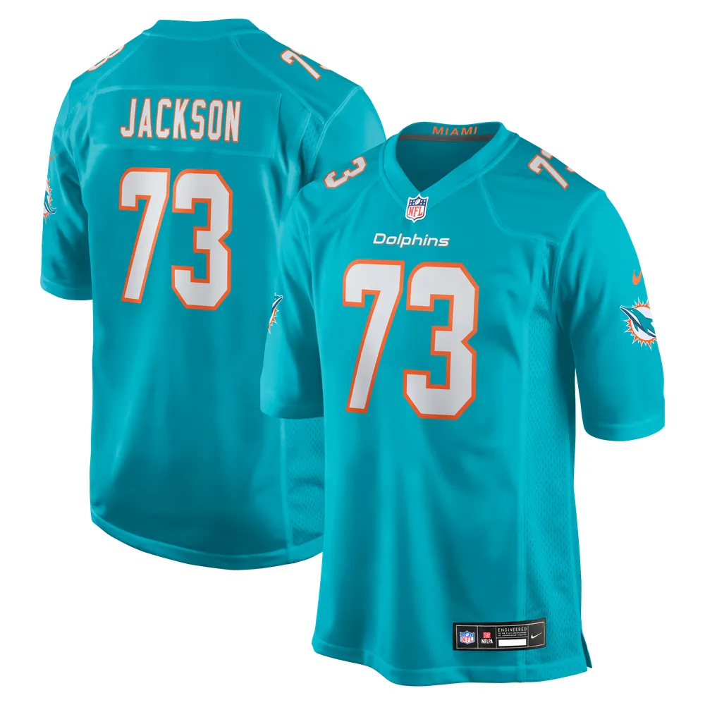 Austin Jackson Miami Dolphins Nike Game Jersey - Aqua