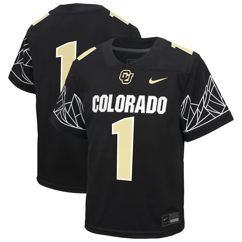 #1 Colorado Buffaloes Nike Preschool Untouchable Replica Football Jersey - Black